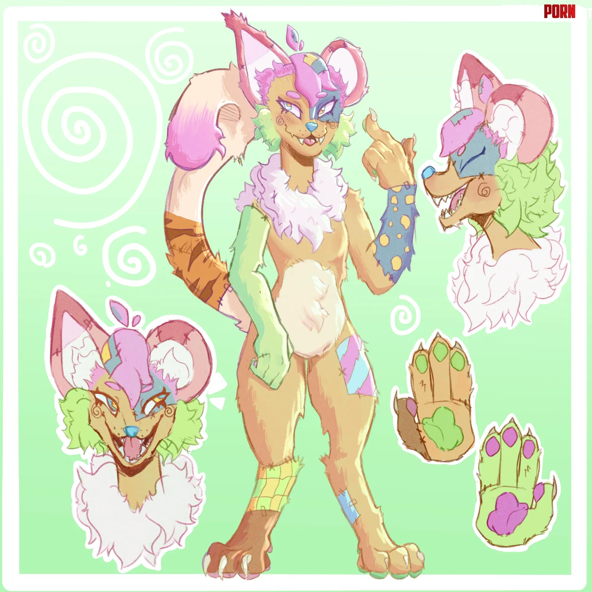 First attempt at drawing a Fursona   feedback appreciated by Chillingtid