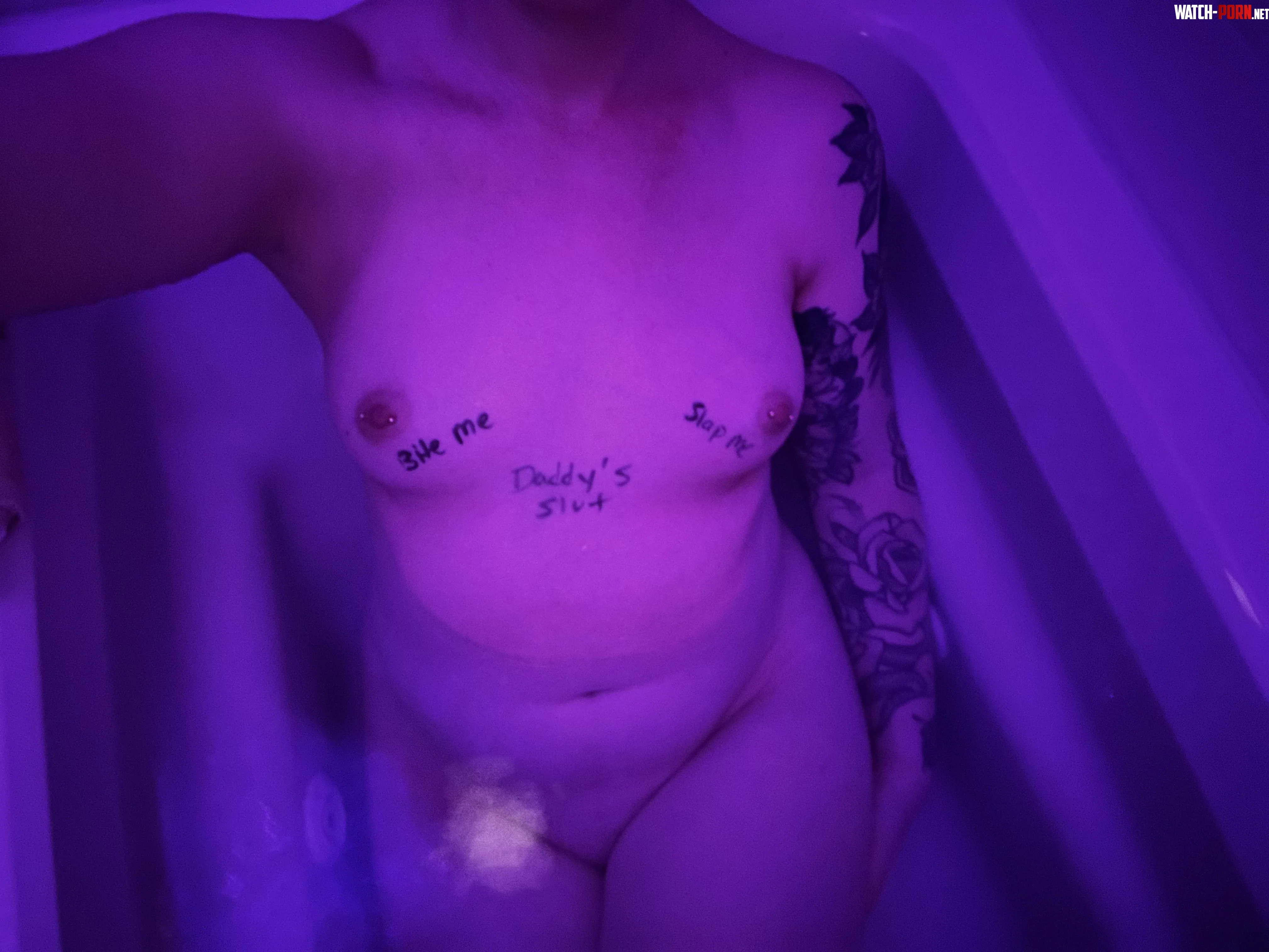Daddy wrote my name on my chest so I wouldnt forget  by simperfy