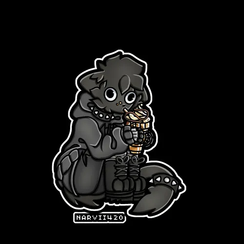 Thumbnail Coffee-Themed Furry Art by narvi420