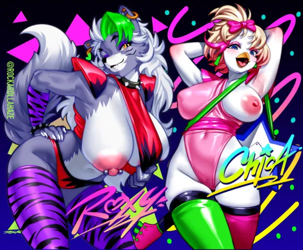 Thumbnail Foxy and Chica F F ArtistRockaRollHaze by White-Whiskey | Yiff Category