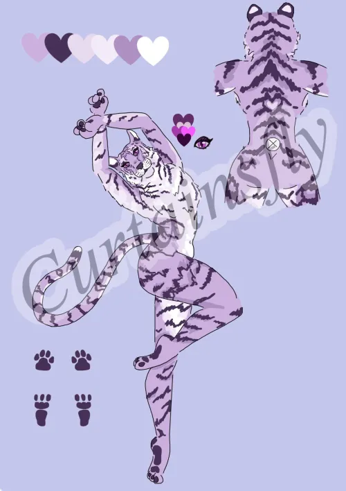 Thumbnail Dancing Tigerrr: A Furry Art Piece by Curtainsfly