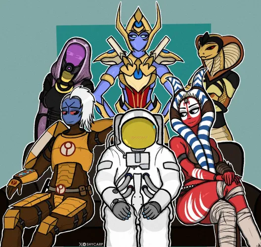 Thumbnail In the Depths of Space: ShyCarp86's Echoless Screams with MonsterGirls by Kroenen19