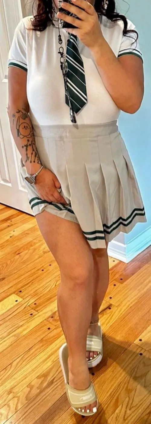 Thumbnail Schoolgirl Fantasies: Exploring 'Do you like my school girl uniform'