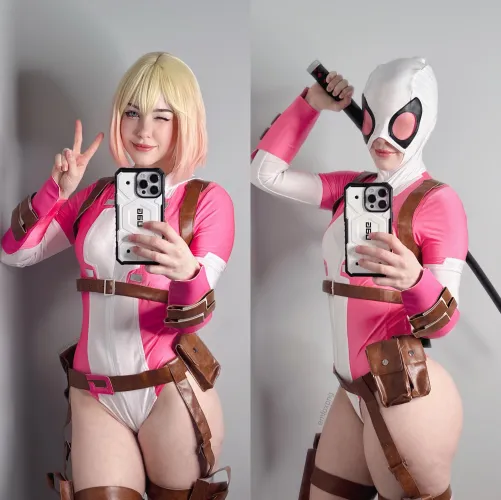 Thumbnail Gwnepool Cosplay Fun by Emfoxpng | Superhero Porn Delights