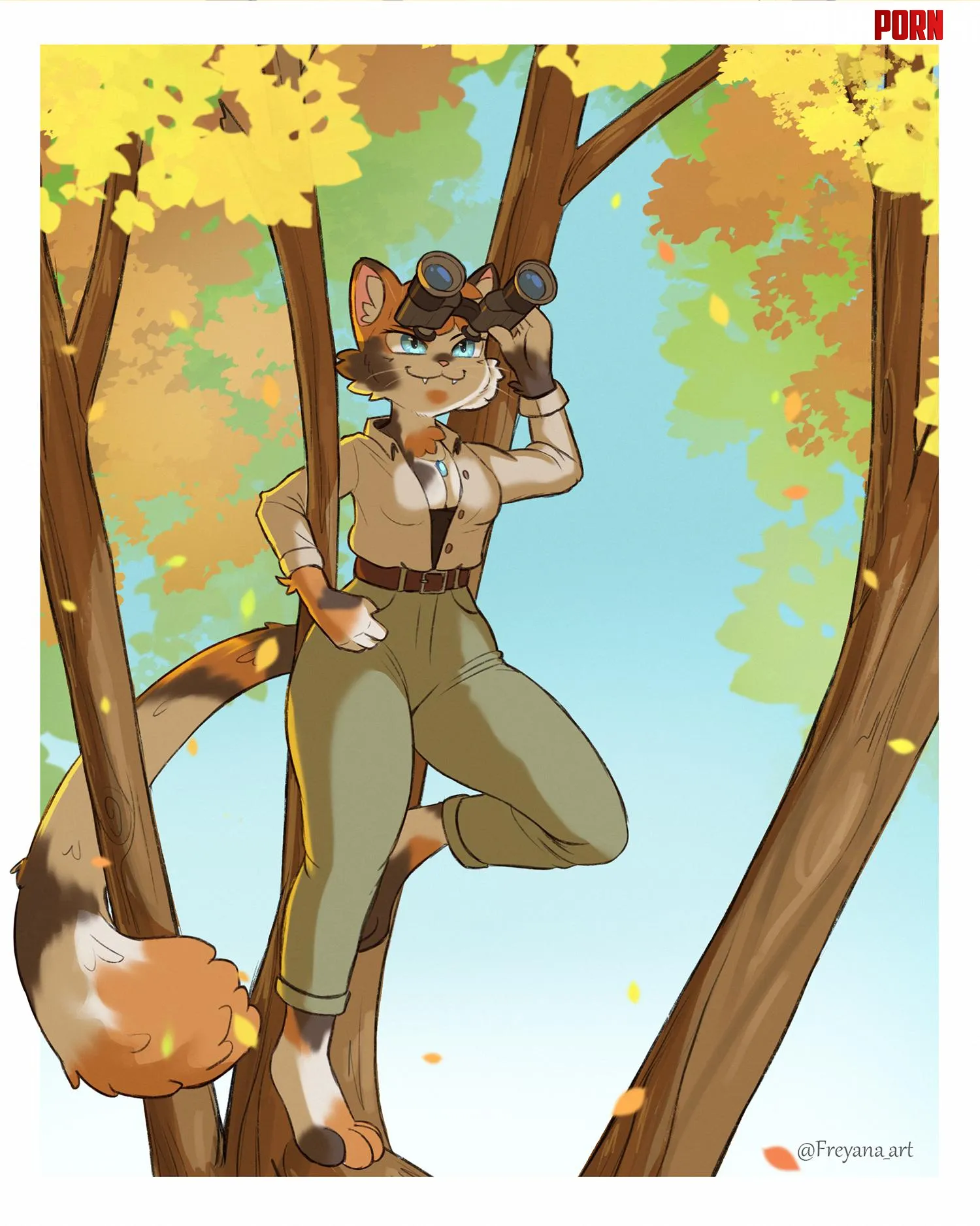 Calico explorer Art by me by freyana_art