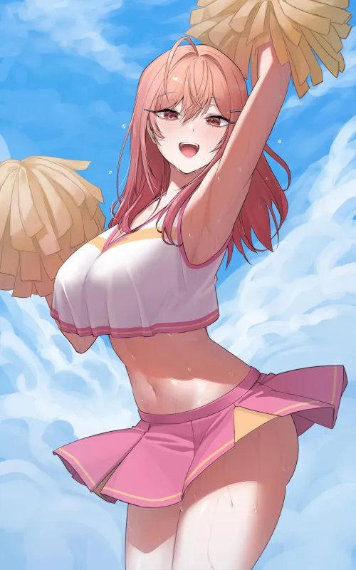 Thumbnail Cheerleader Ririka Hololve: Anime Midriff Inspiration by CheetahSperm18