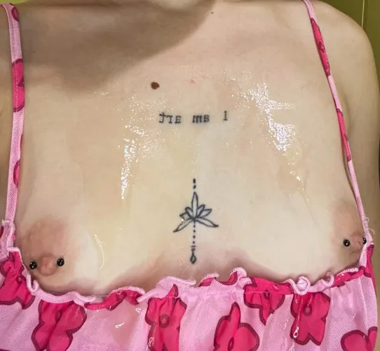 Thumbnail Beautiful__Peach's Best Morning Tits Covered in Juice | SexyButNotPorn