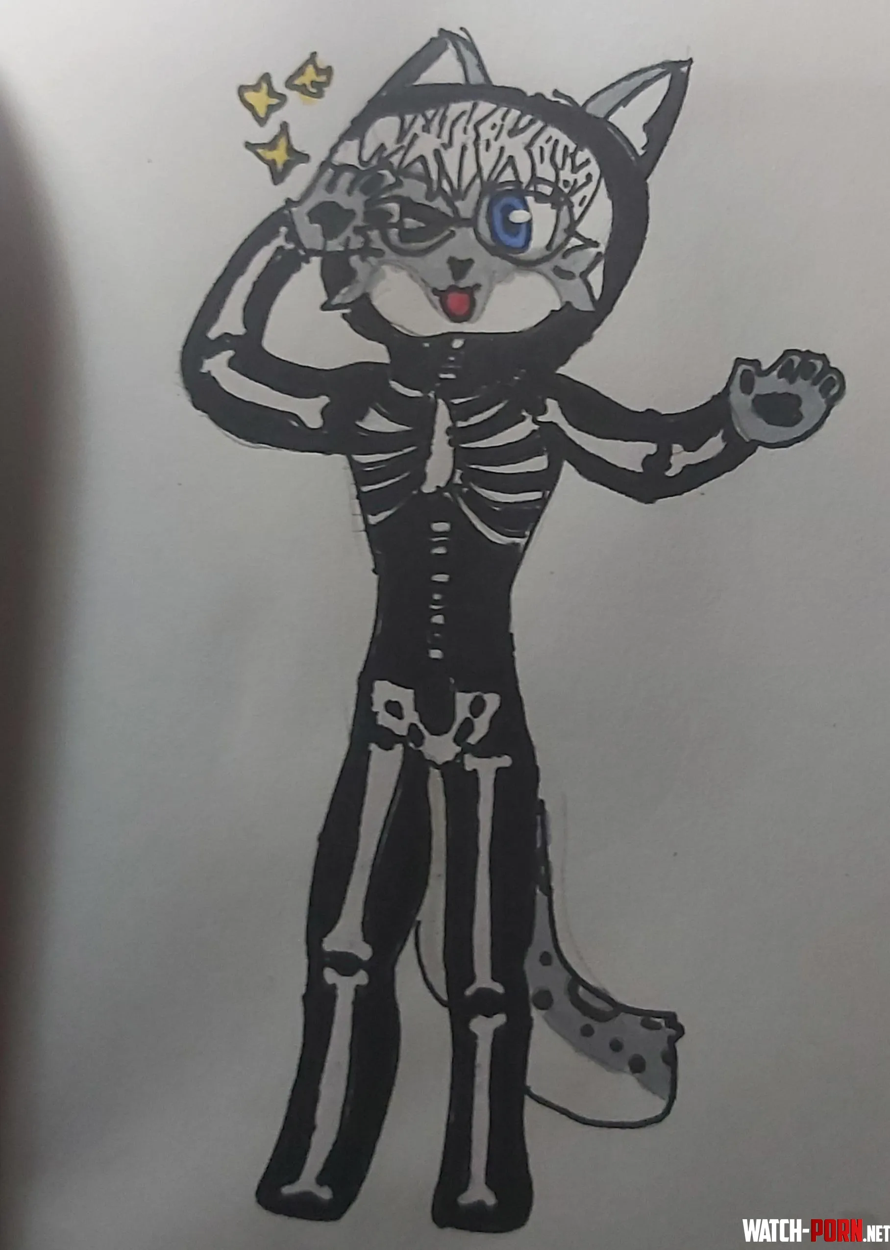 I made thisdraw of my oc for halloween  by Elbanana_ale