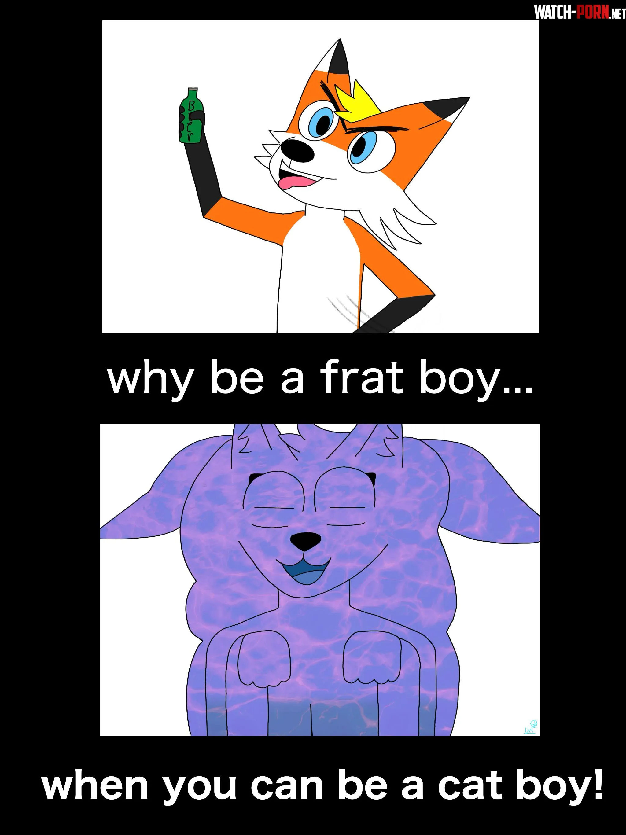 why be a frat boy when you can be a cat boy OC by UnveiledRook206