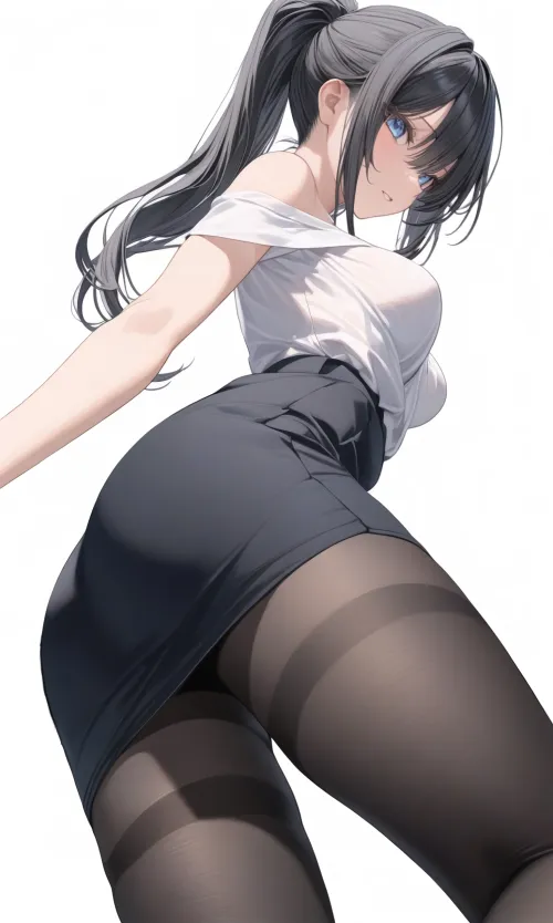 Thumbnail Sneak Peek at Office Lady Thighs: CheetahSperm18's Allure | Thighdeology