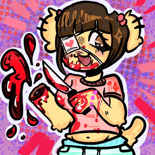 Thumbnail Engage in Goretober Art with Author Babcheese in Furry Category