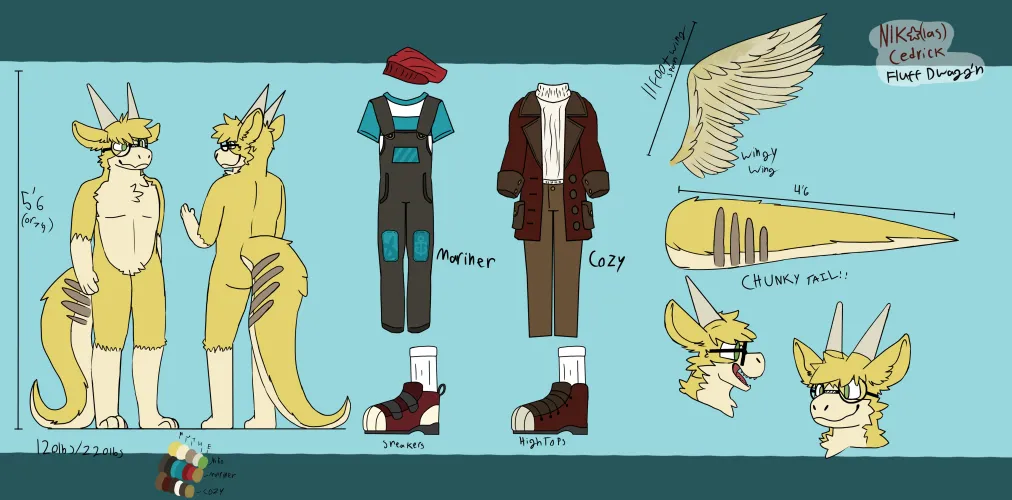 Thumbnail Dive into Niko Reference Sheet by Niko-fluffer in Furry Category