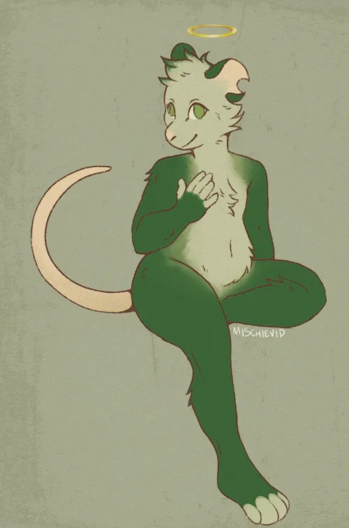 Thumbnail Be Yuor Angle through Art by Author Mischievid in Furry Category