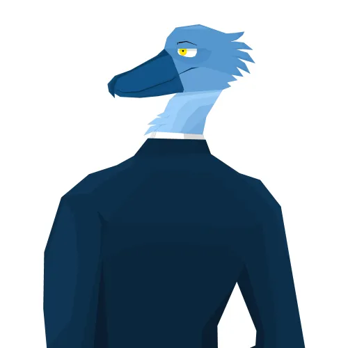 Thumbnail Artistic Showcase - Admire 'An Anthro Shoebill with My New Artstyle' by Lishi_OwO