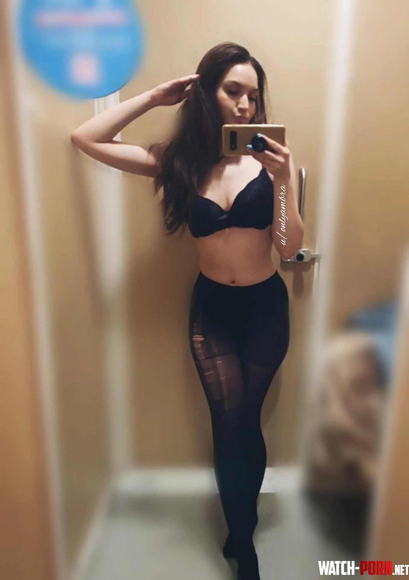 Do I look hot in these black pantyhose by OnlyAmbra