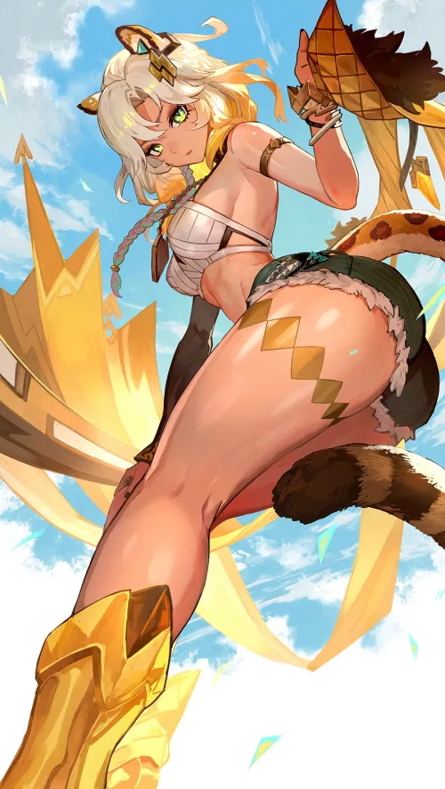 Thumbnail Xilonen in Genshin: cloudyfigma's Thighdeology Discovery | Thighdeology