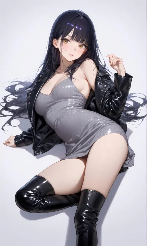 Thumbnail Leather Jacket meets Thigh Boots: CheetahSperm18's Latest Fascination | Thighdeology