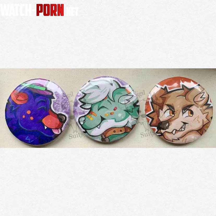 Some fursona badges I made for some friends by SigilSuits