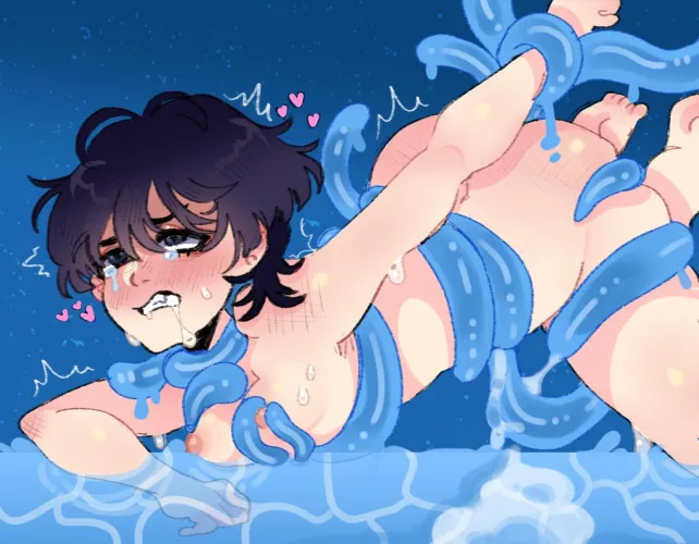 Thumbnail TheRealFemboy69's Adventure: Scaramouche vs. Slime in Tentai