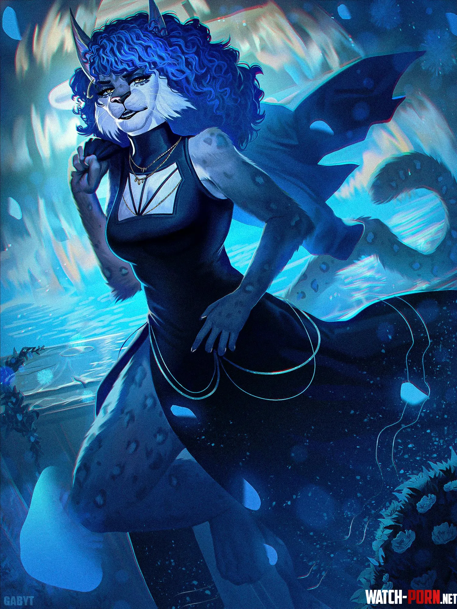 Night walk in gala light  Commission done to Natalie Weibel Art by me by ygabyt