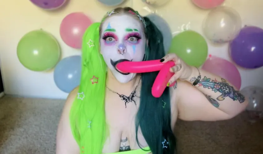 Thumbnail Neon-Haired Clown Girl Adventures Unveiled