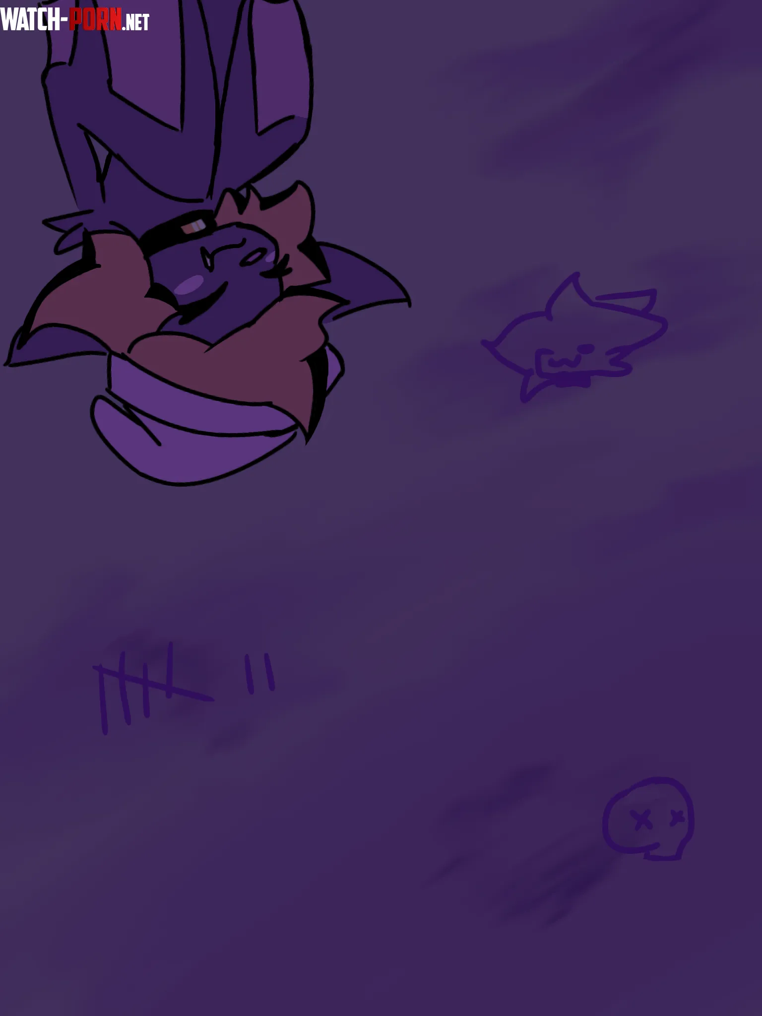 Just a Bat who i drawed in a practice yesterday by Ematally