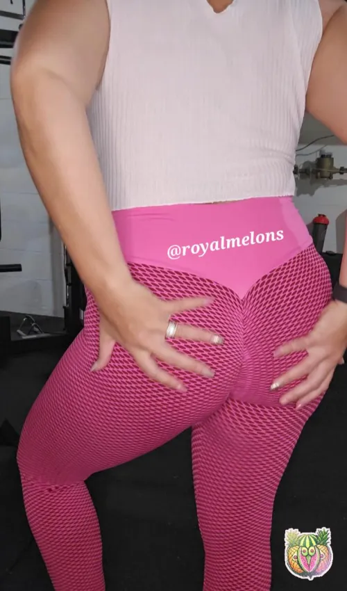 Thumbnail Pink Makes My Ass Look Big by RoyalMelons | YogaPants