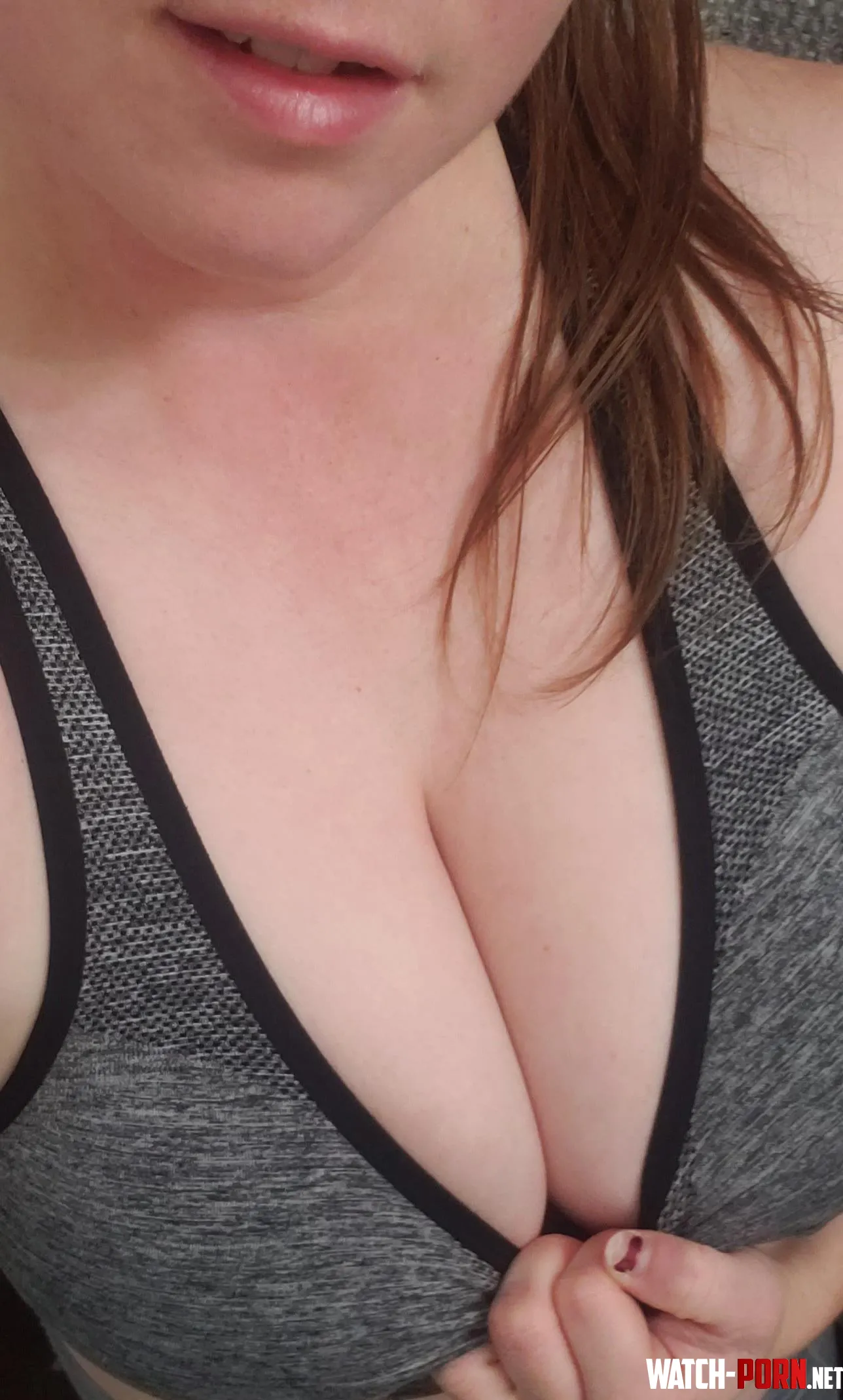 I do an amazing titty drop out of these sports bras You can add that to your custom topless rating  by SalamanderOk2902