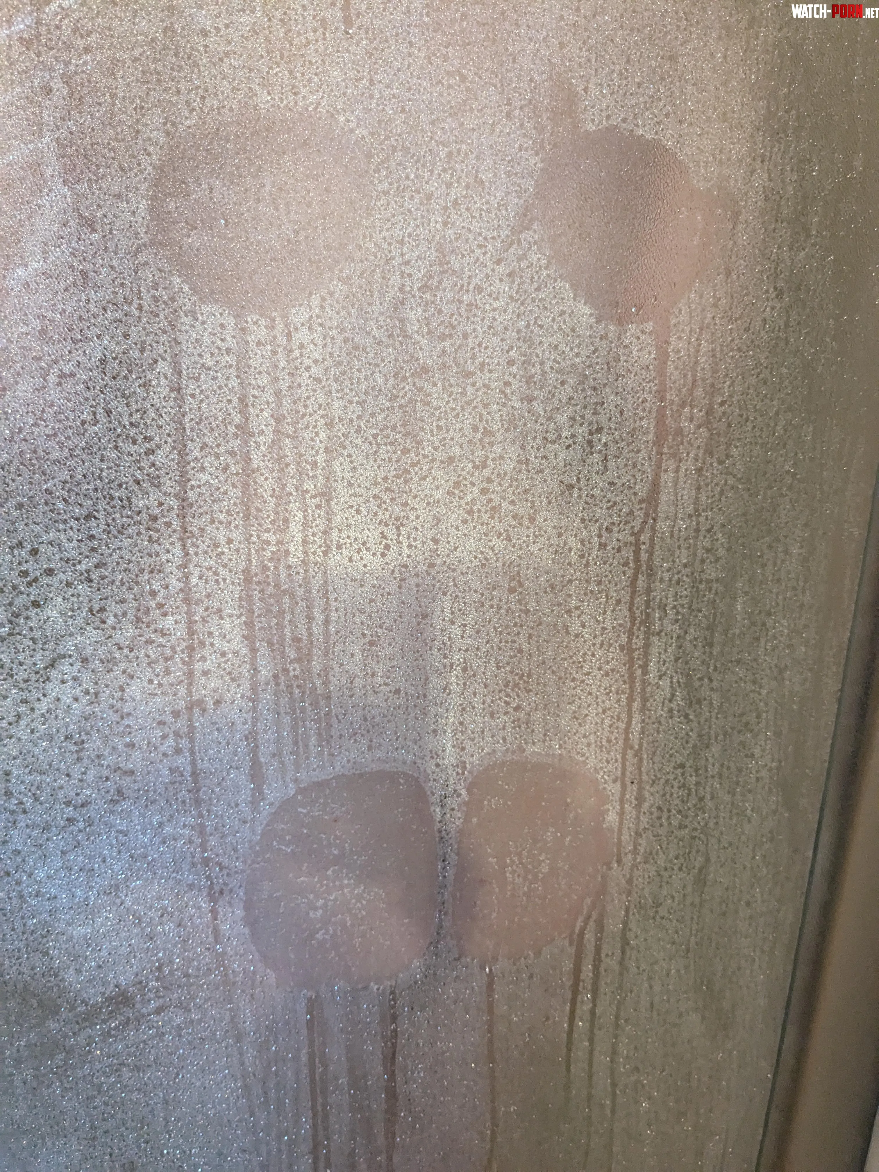 Tiny shower in vacation house by rodentdroppings