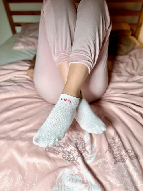 Thumbnail A Stylish Home Outfit with juliajames_jj's Cute FILA Socks | onlyfanschicks