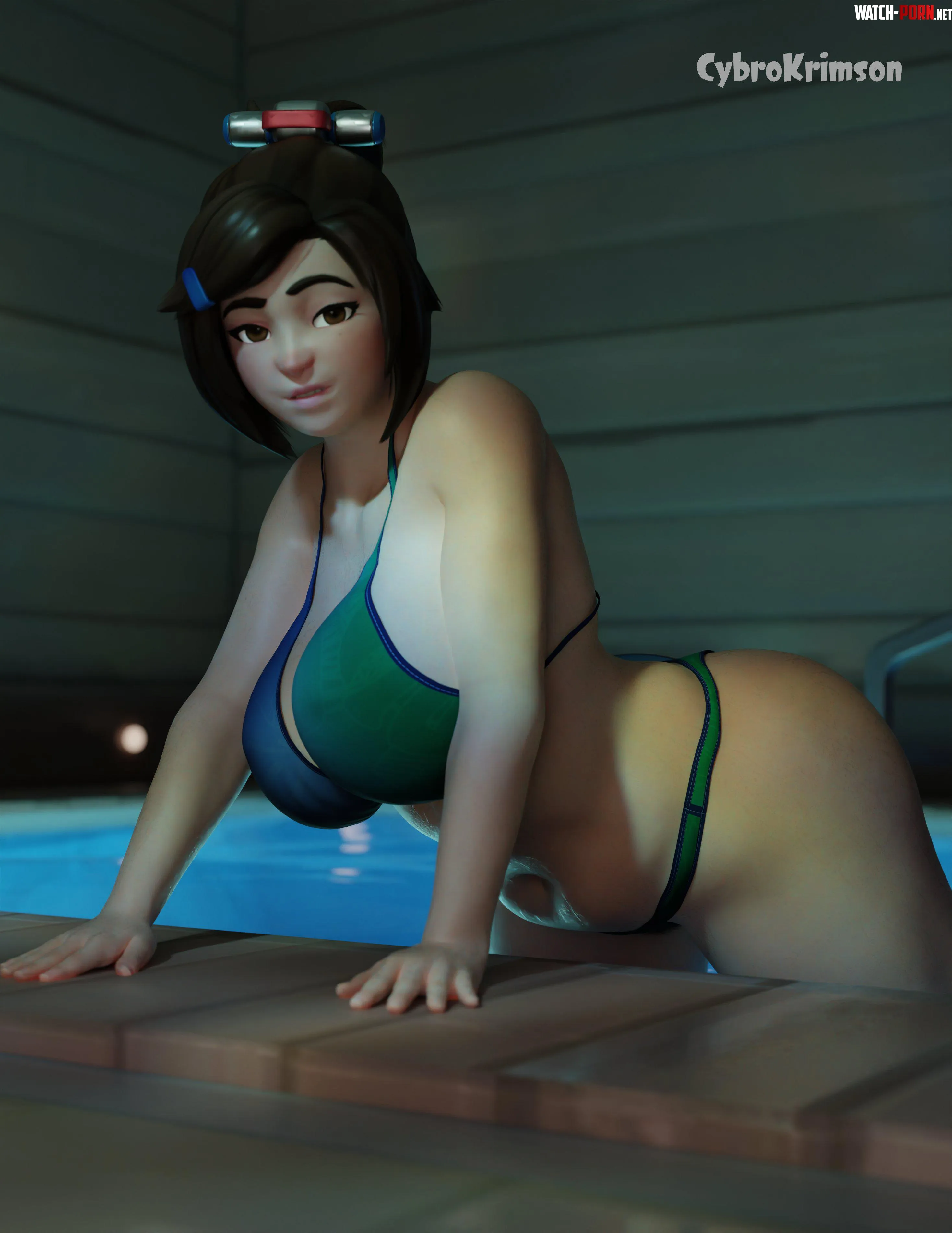 Jacuzzi Mei overwatch CybroKrimson by CybroKrimson