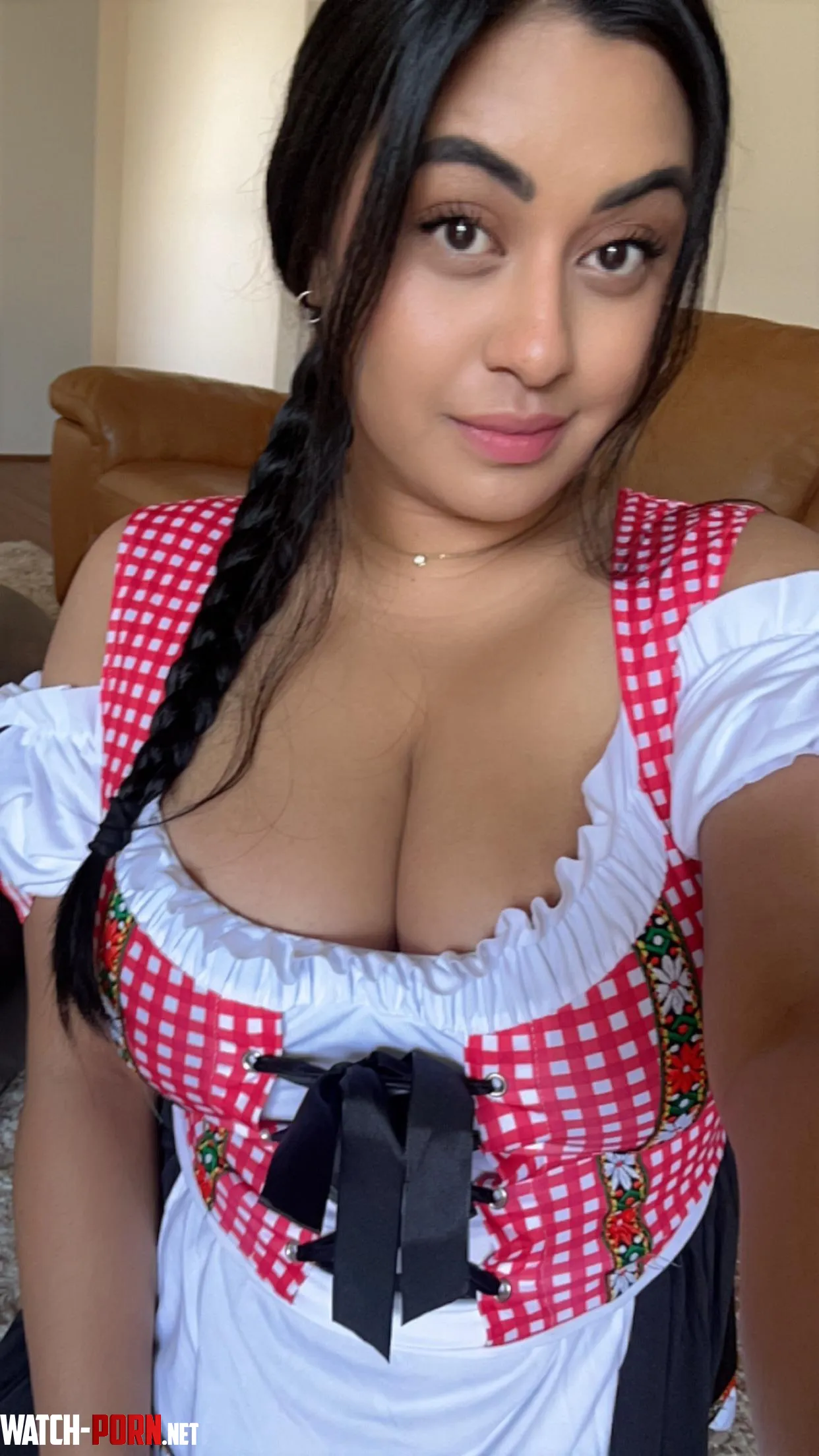 Sri Lankan x Chinese x Indonesian in a German dirndl   by smeshnanda
