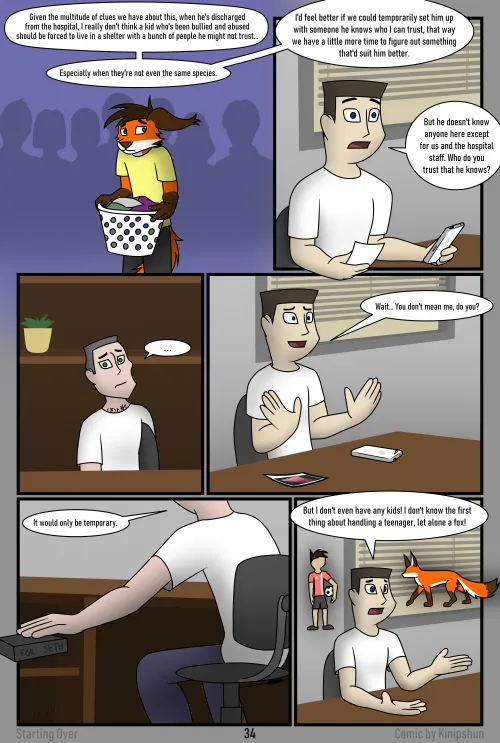 Thumbnail Kinipshun's Comic Unveils Page 34 - Don't Miss the Furry Fun!