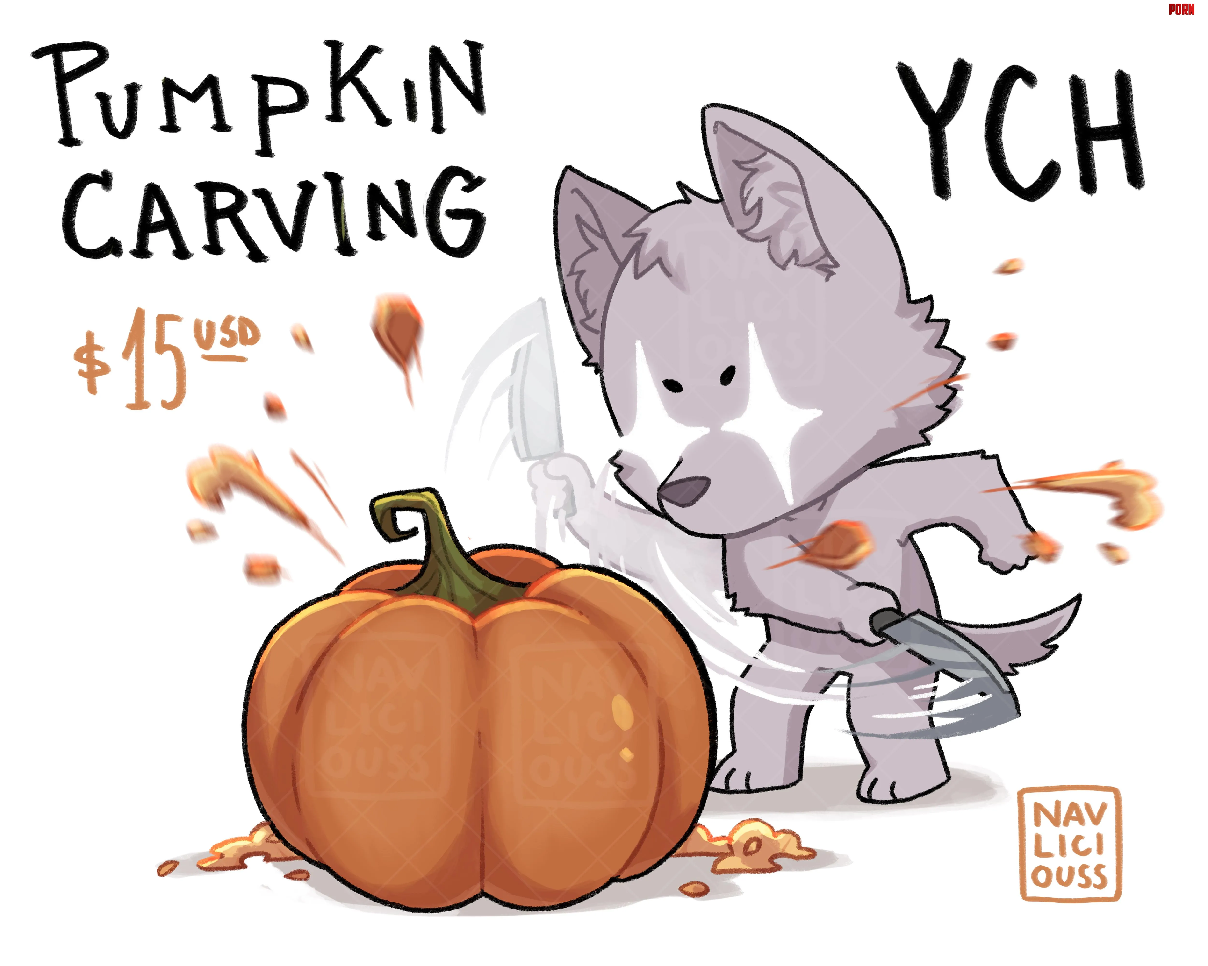  Pumpkin Carving YCH  by Navlicious
