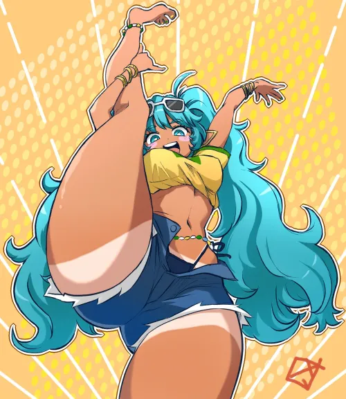 Thumbnail Brazilian Miku's Alluring Pose: LafterMastr Explores Thighdeology