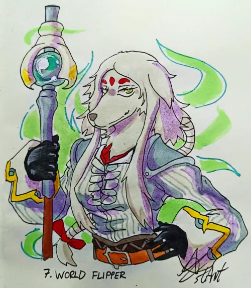 Thumbnail Day 7 World Flipper Furktober 2024: Furry Art Adventure by Cylinder_stArT