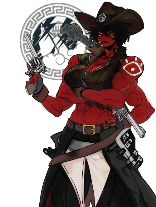 Thumbnail Tetora Gunslinger MasterDCJ by TheTMoneyMan - fitdrawngirls Category
