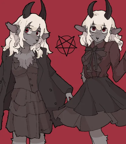 Thumbnail Goat Girl: A Mysterious Creation by HeadHonchkrowRemi” | Furry