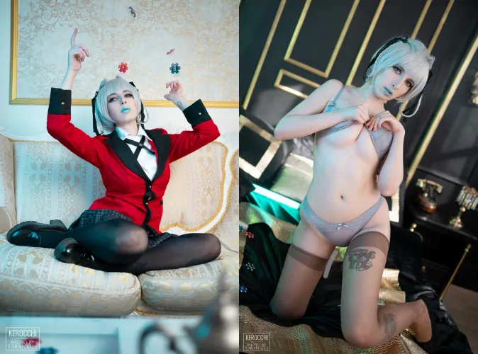 Thumbnail Kerocchi Showcases Kirari from Kakegurui in Cosplay