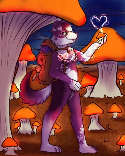 Thumbnail Drawing for AuroraWolf101: Furry Artistic Flair by DorkyBean