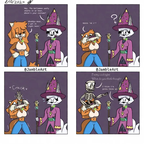 Thumbnail Halloween Approaches: Art by JamTheChrcterArtst | Furry Creations