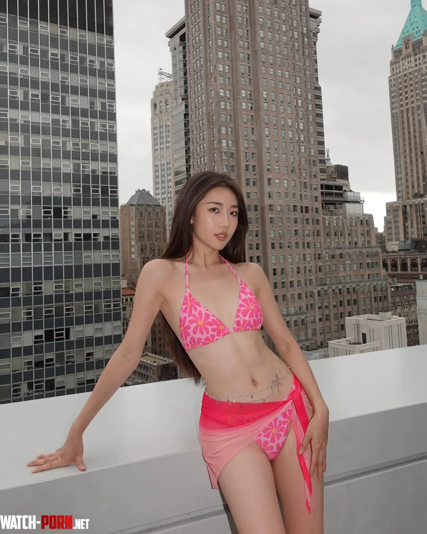 Skyline bikini and sarong by RightBachAtYa