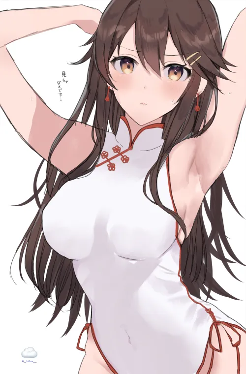 Thumbnail Exploring Haruna Kancolle in the World of Animearmpits | konosubak