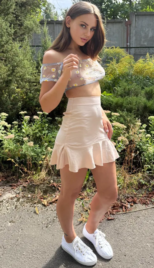 Thumbnail Tight Nude Skirt Elegance by CalmSillence | Tightdresses