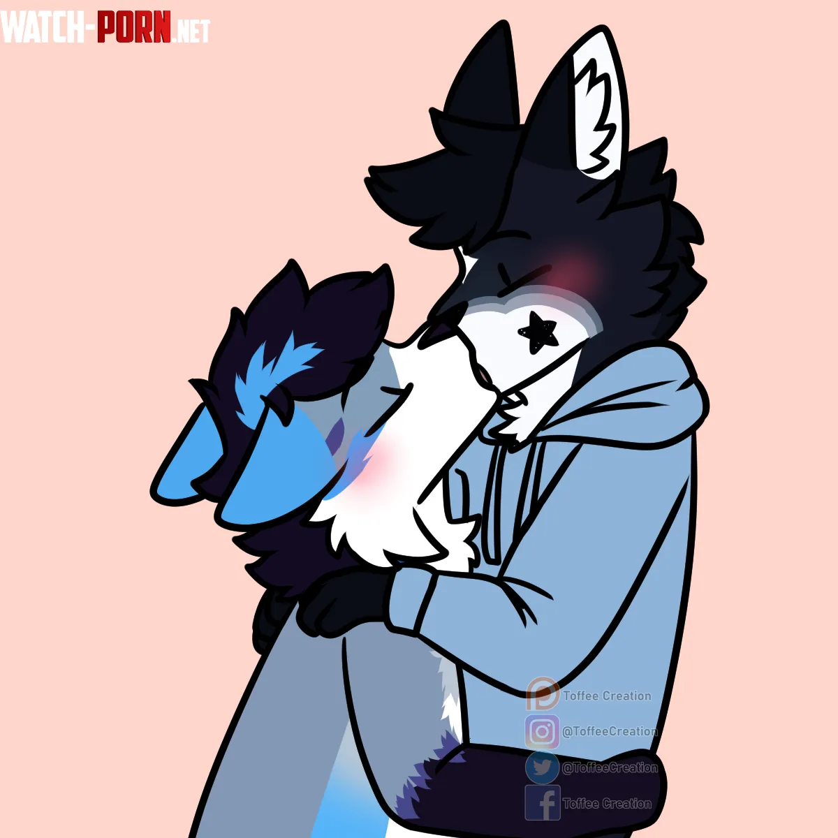 A passionate kissnnCouple themed YCHs still available by ToffeeCreation