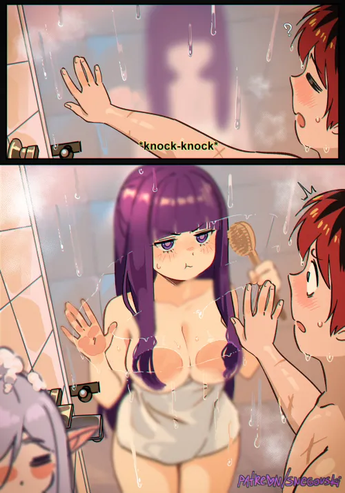 Thumbnail Decrypting Fern's Cryptid Message on the Glass by llamanatee | BigAnimeTiddies