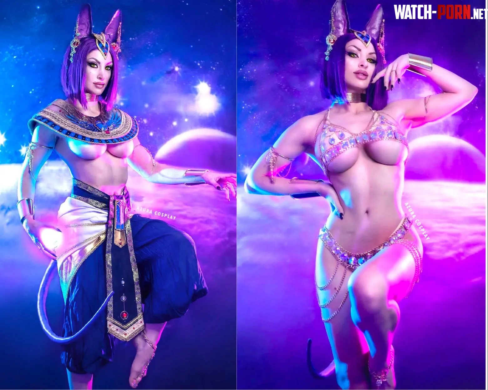 Embellished Lord Beerus from DBZ cosplay vs Lewds AzuraCosplay by azuracosplay
