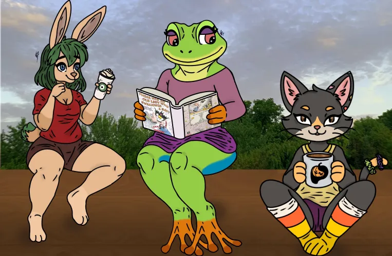 Thumbnail Fall Friends: Furry Art by Pup_Cuisine for a Seasonal Delight