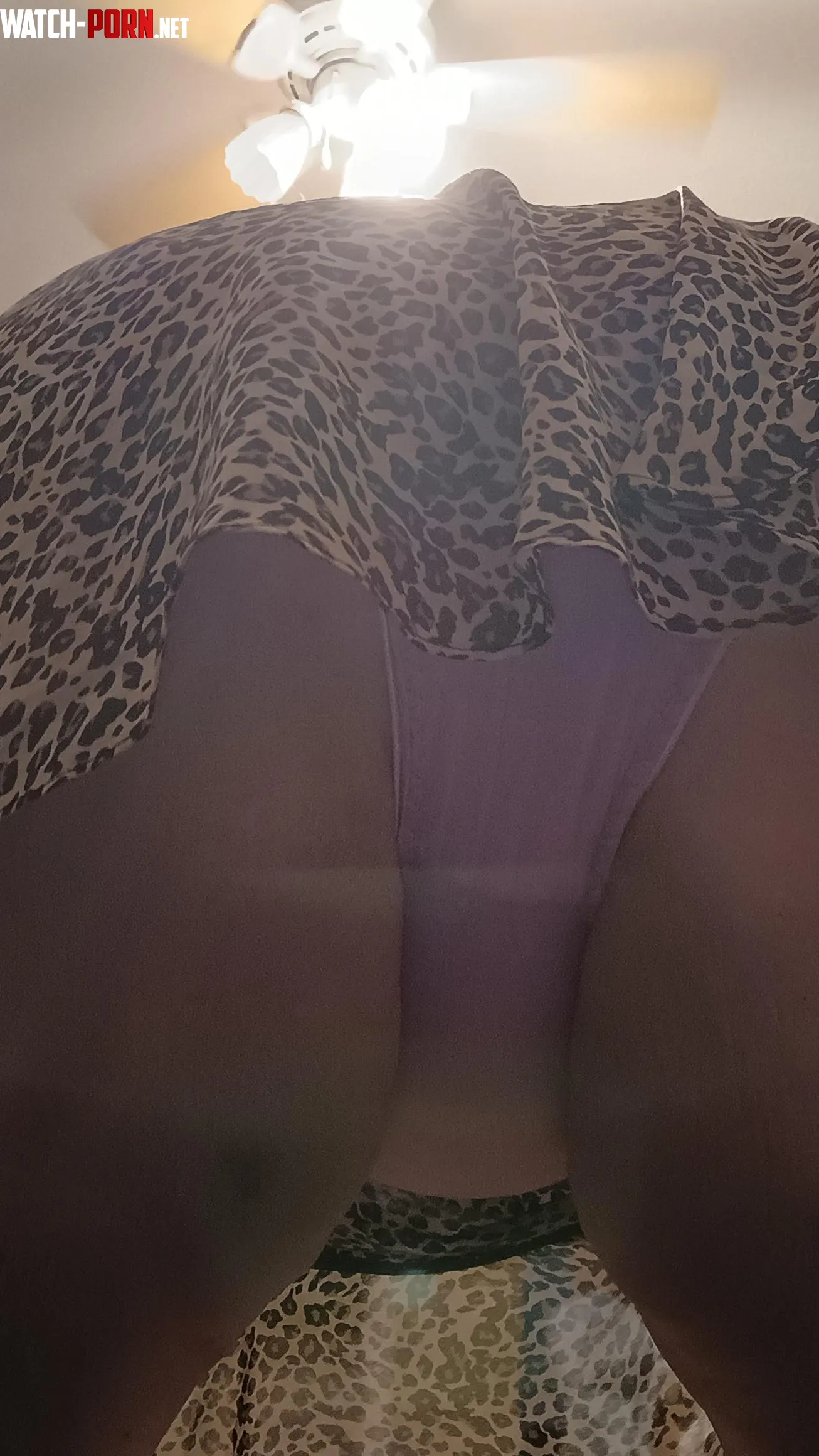 Something is hiding up under my skirt Good morning by Pinkfuzymoon