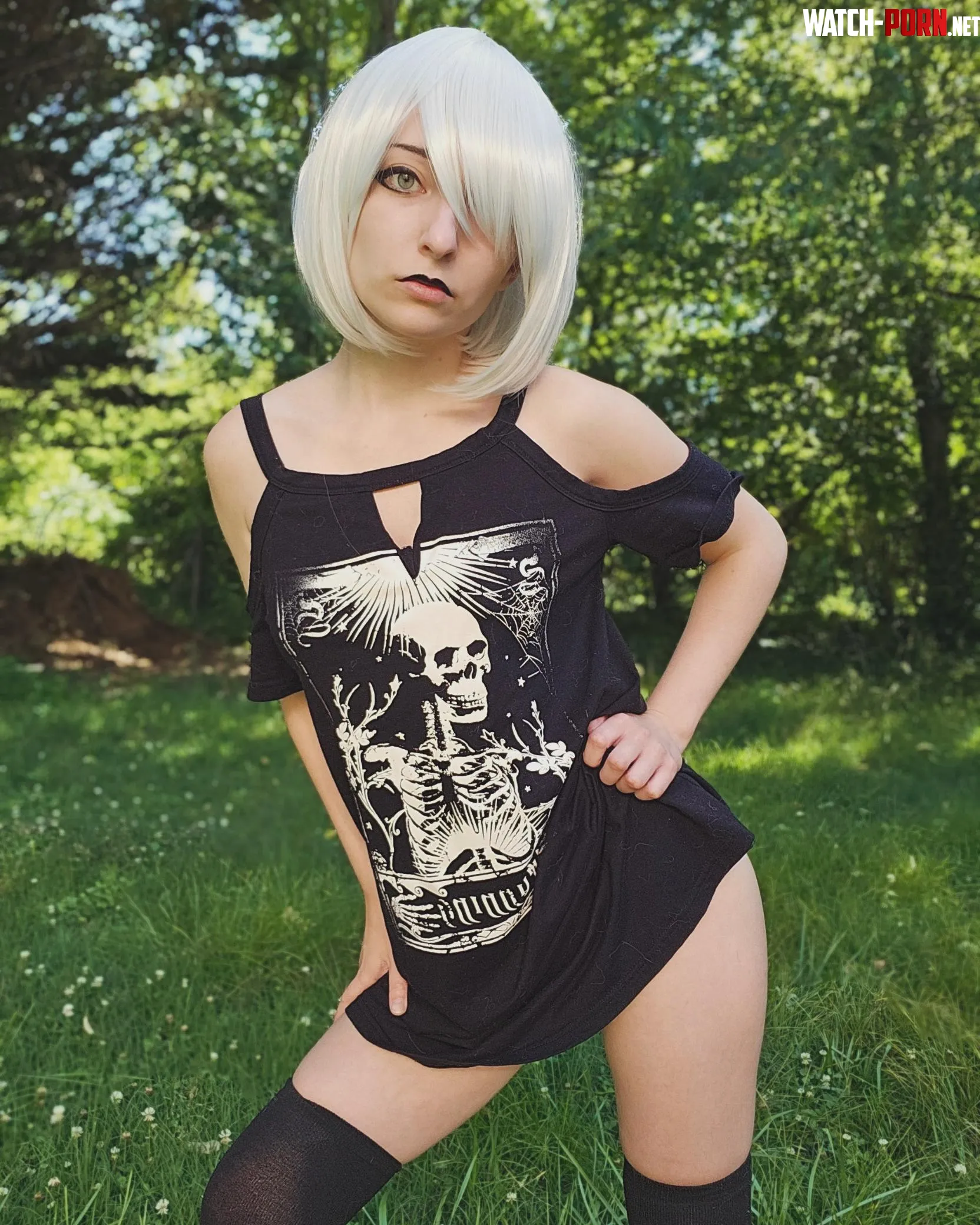 2b looks better as a goth girl by _mymindbreaks